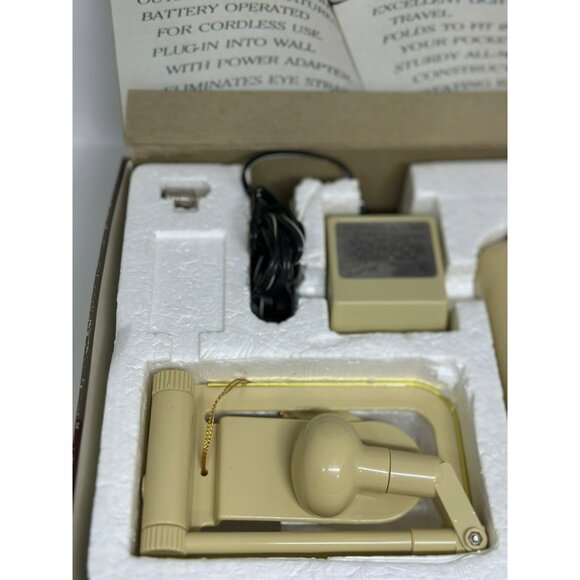 VTG 80's Mighty Lite By Mobilite Portable Reading Light New In Box TESTED - Picture 6 of 6
